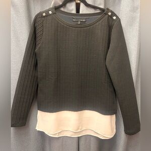 White House Black Market Black and white Blouse